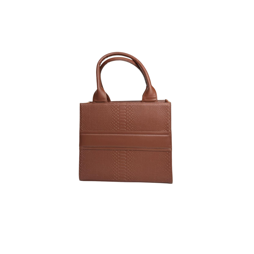 Tote Bag Mediana Rust Red