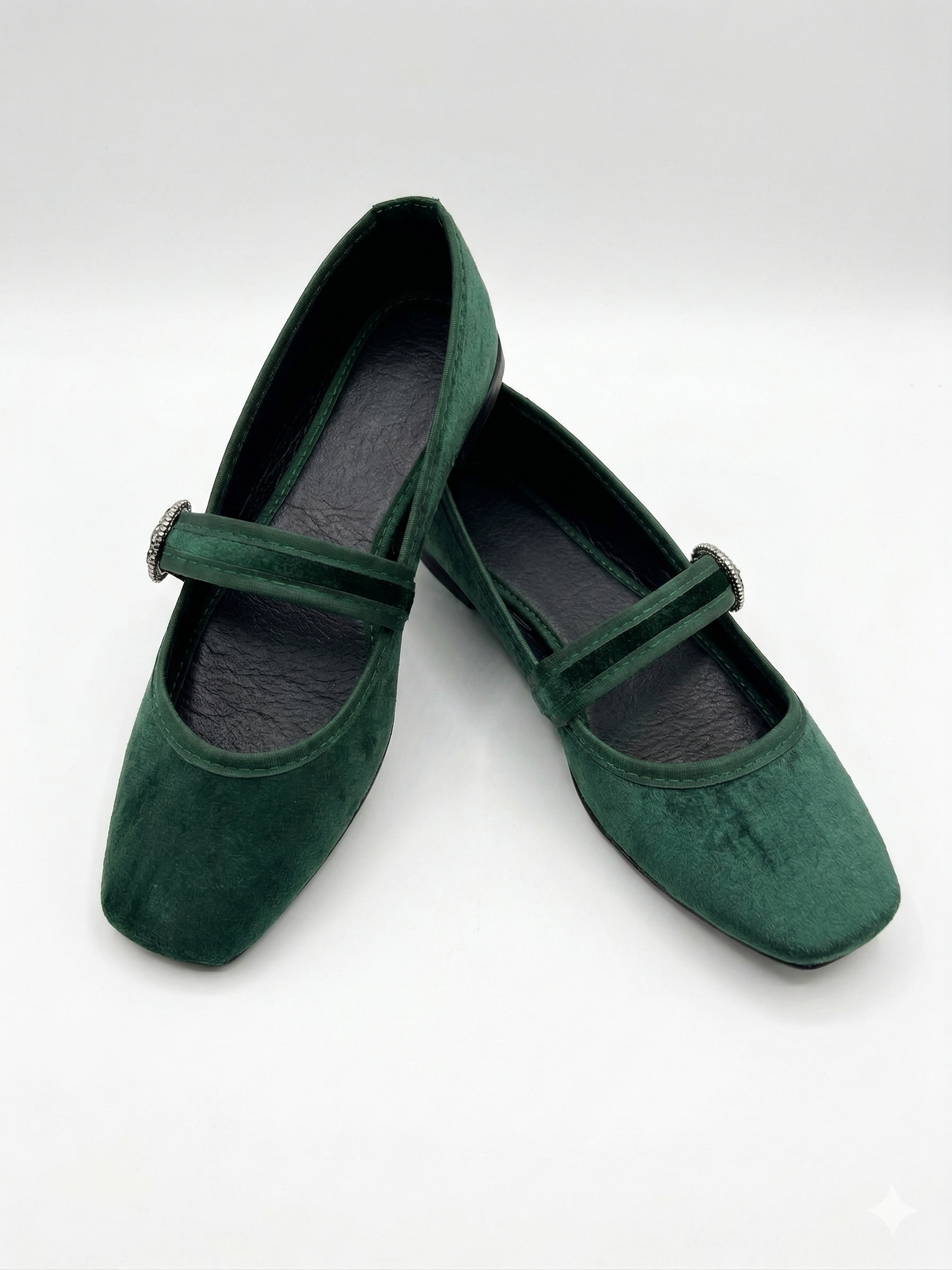 Ballerina Alicia Terciopelo Verde