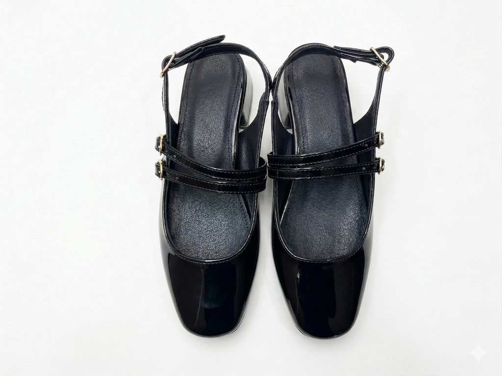 Zapatilla Ximena Negro Charol