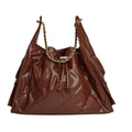 Bolso Tote Acolchado "Iconic Brown" Rust Red