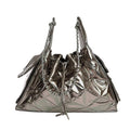 Bolso Tote Acolchado "Iconic Brown" Silver